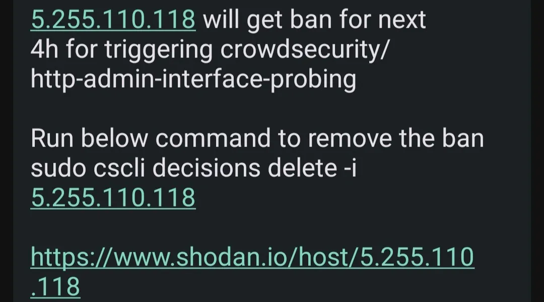 Ntfy CrowdSec Alert